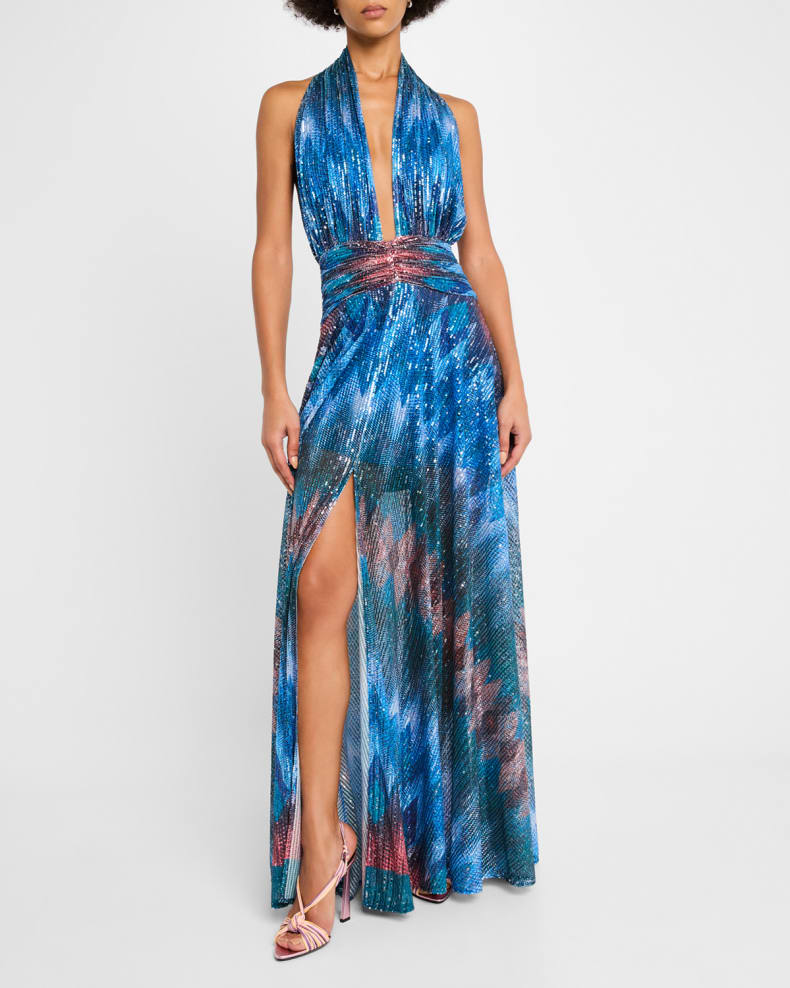 Ramy Brook Reyna Sequined Chevron Maxi Dress Stealing Underwear Ramy Brook Reyna Sequined Chevron Maxi Dress Stealing Underwear