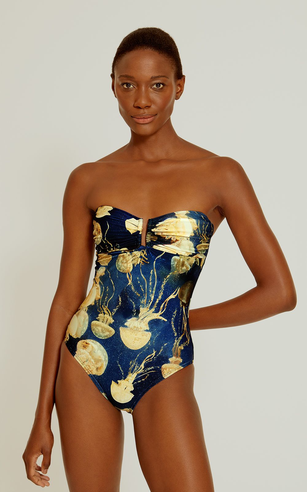 Lenny Niemeyer Drop Bandeau One Piece Swimsuit Aurita Blue – Stealing  Underwear