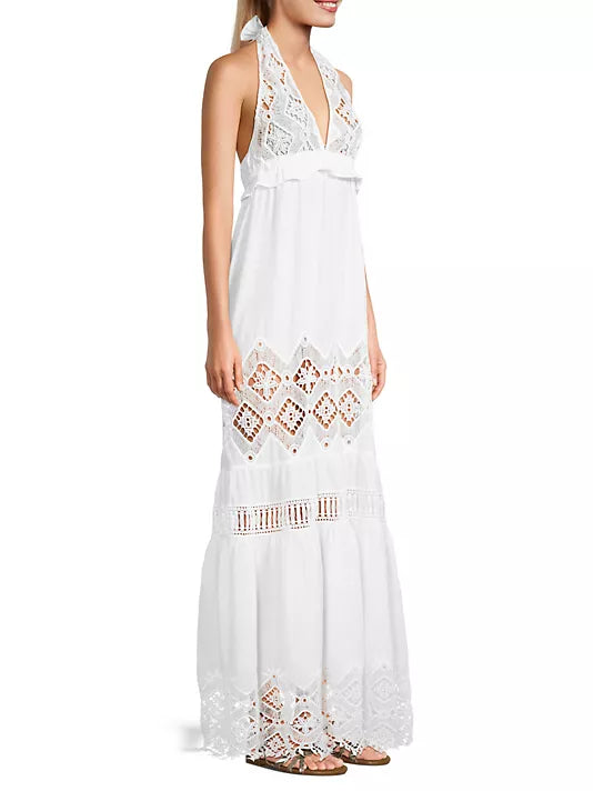 Ramy Brook Aviana Lace Cover-Up Maxi Dress White Stealing Underwear Ramy Brook Aviana Lace Cover-Up Maxi Dress White Stealing Underwear