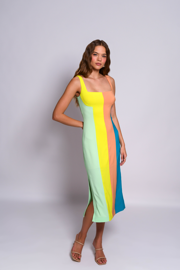 Hensley Warm Colorblock Dress