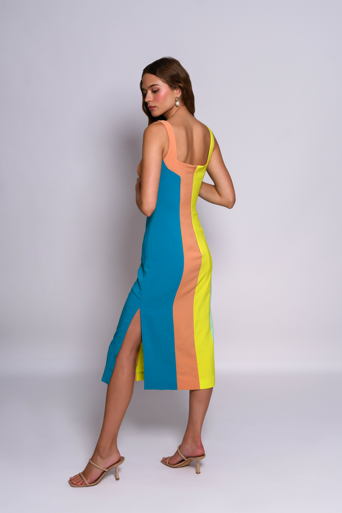 Hensley Warm Colorblock Dress