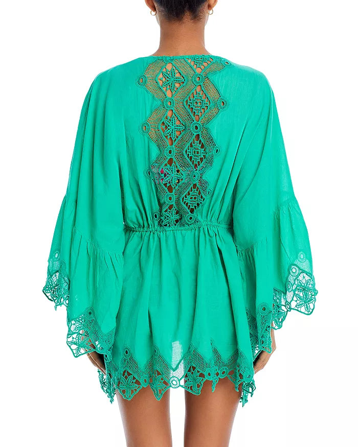 Ramy Brook April Lace Cover-Up Mini Dress