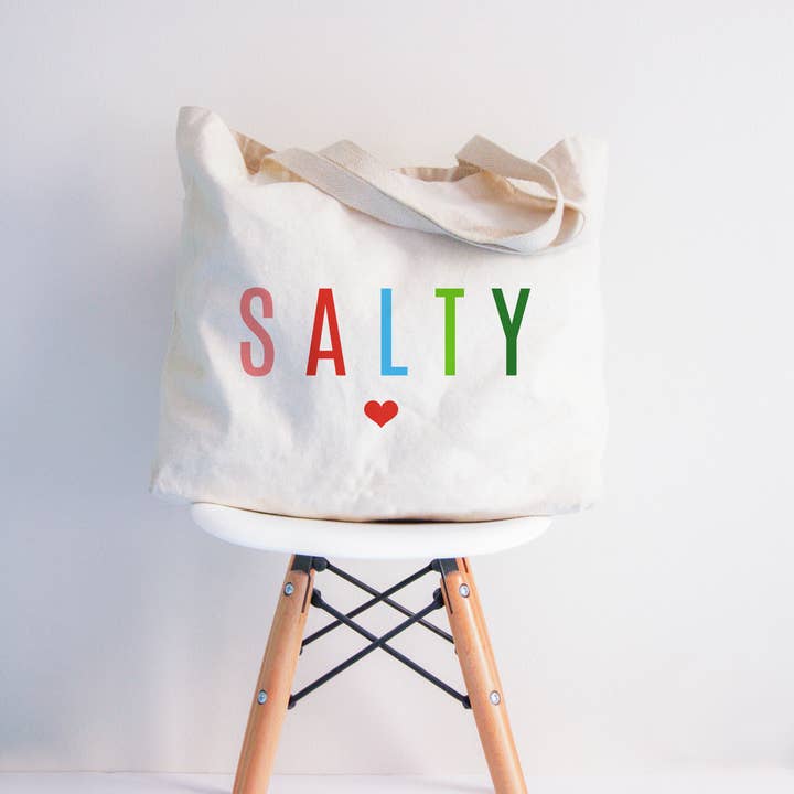 Colorful Salty XL Tote Bag