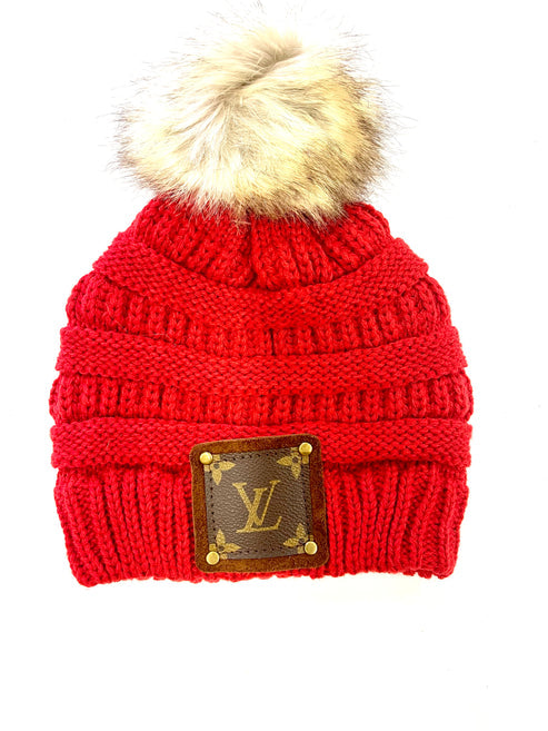 NEW COLORS! Cozy Beanies with LV Large Patch *Multiple Colors*