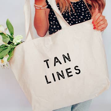 Tan Lines XL Tote Bag