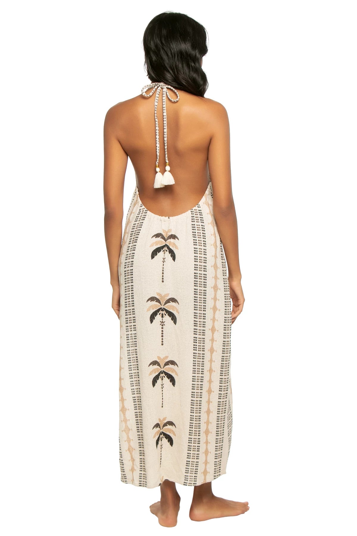 Ramy Brook Gardenia Halter CoverUp Midi Dress