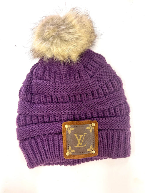 NEW COLORS! Cozy Beanies with LV Large Patch *Multiple Colors*