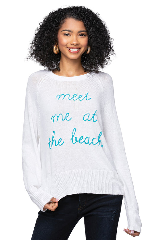 Eco Cotton Crew Sweater | Meet me at the Beach