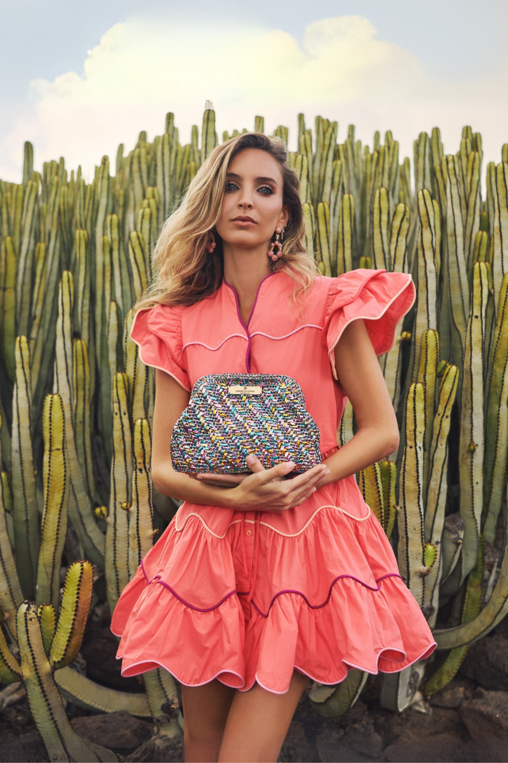 Grenada Bag Raffia Clutch/Crossbody