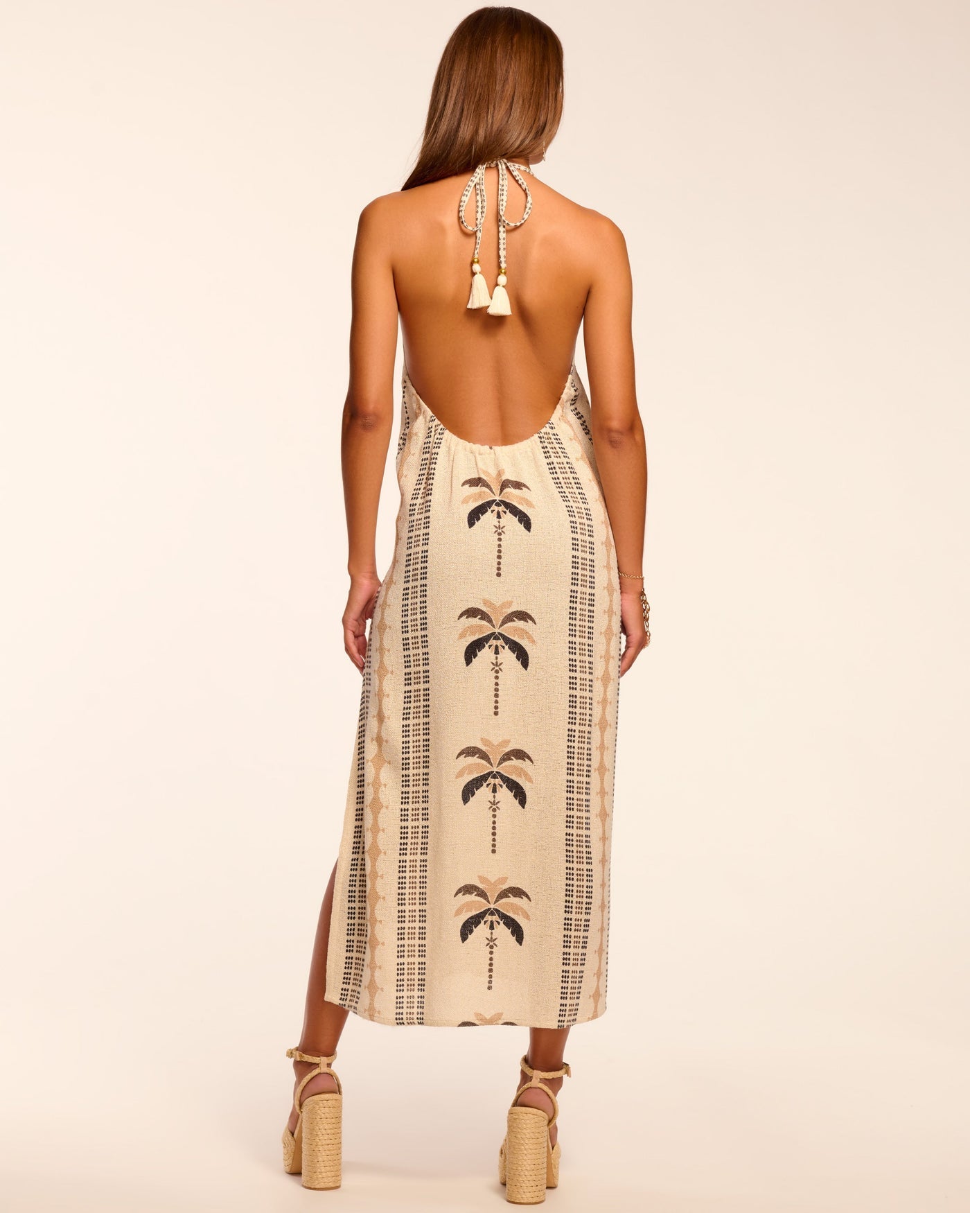 Ramy Brook Gardenia Halter CoverUp Midi Dress