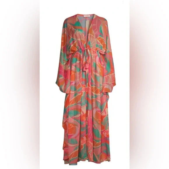 Ramy Brook Palm Printed Austin Cover-Up Maxi Dress