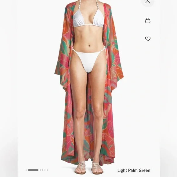 Ramy Brook Palm Printed Austin Cover-Up Maxi Dress