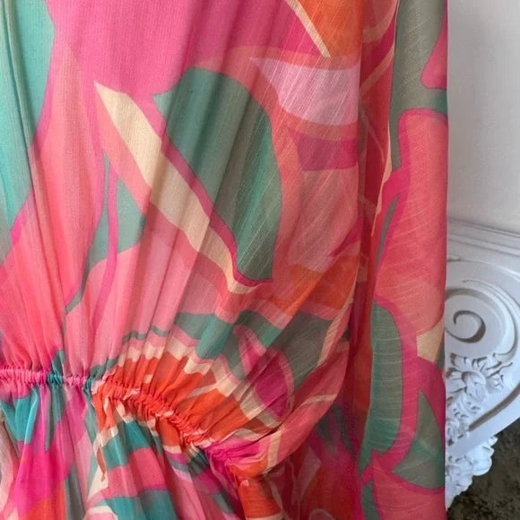 Ramy Brook Palm Printed Austin Cover-Up Maxi Dress