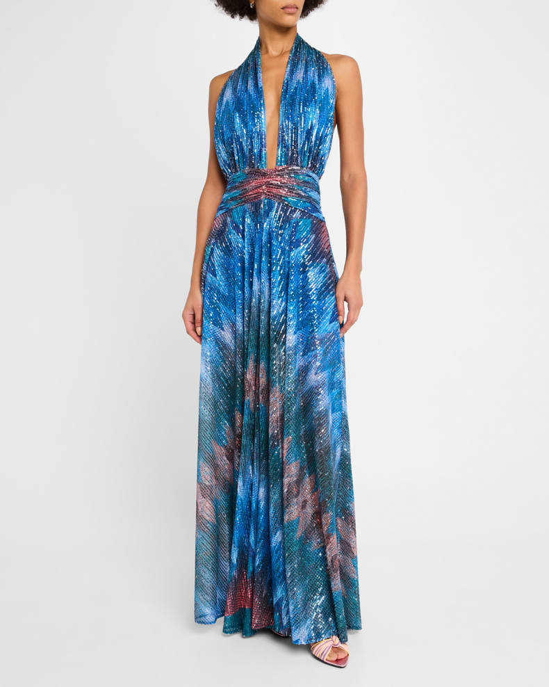 Ramy Brook Reyna Sequined Chevron Maxi Dress Stealing Underwear Ramy Brook Reyna Sequined Chevron Maxi Dress Stealing Underwear