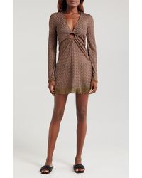 Ramy Brook Zig Zag Cassie Cover-Up Mini Dress