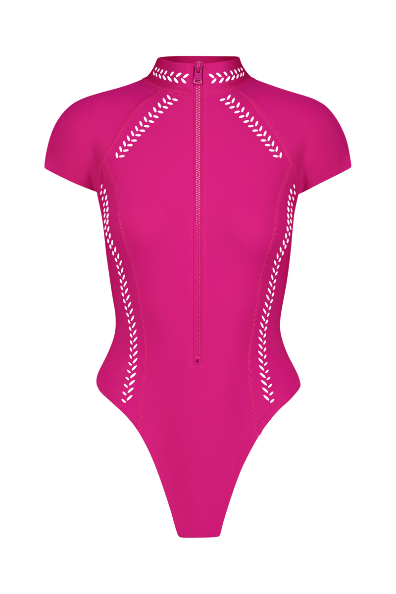 Lydia Surfsuit Fuchsia One Piece Swimsuit