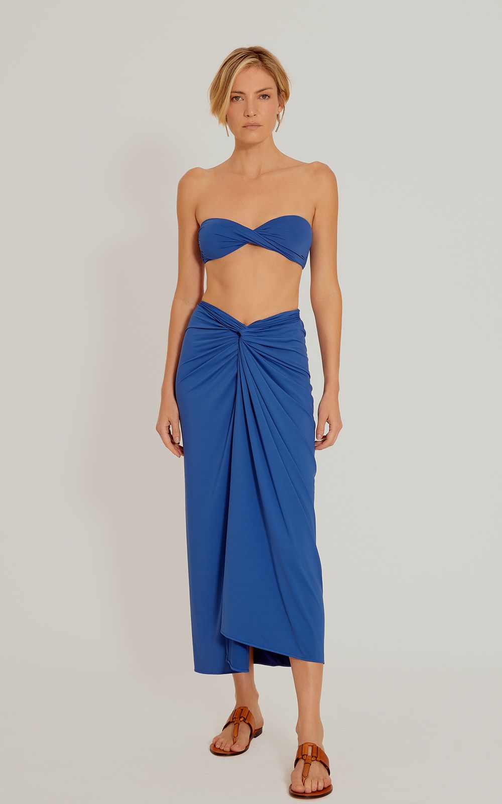 Lenny Niemeyer Knot Touch Sarong in Cobalt -Wear Multiple Ways