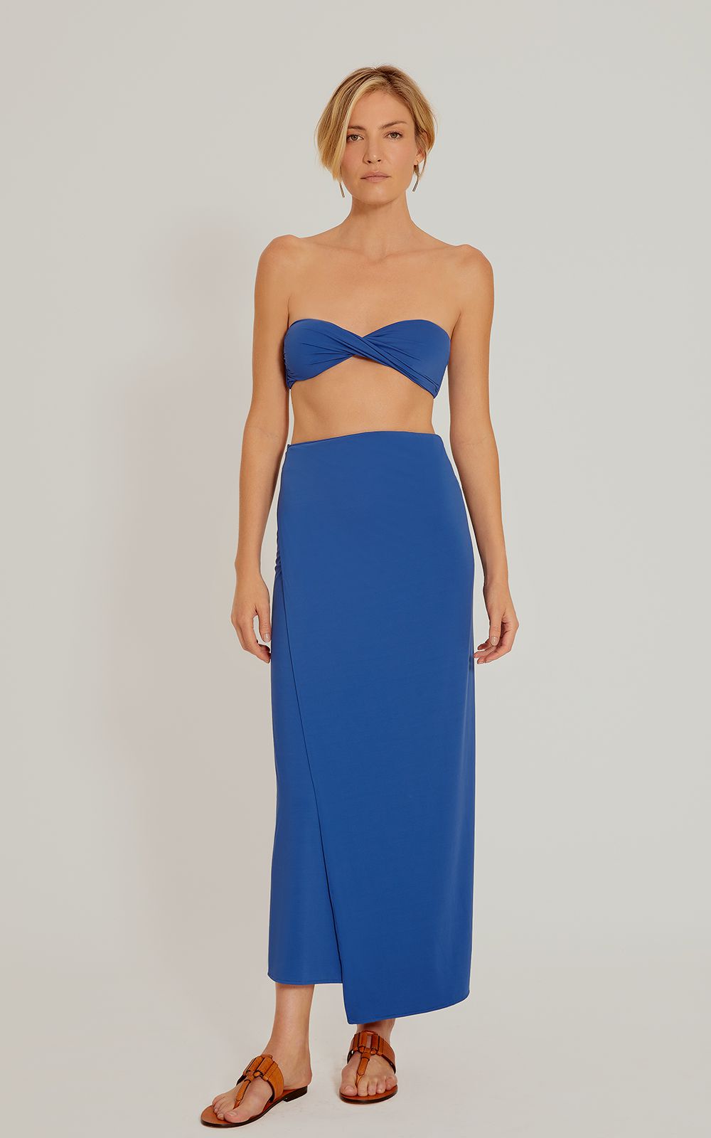Lenny Niemeyer Knot Touch Sarong in Cobalt -Wear Multiple Ways