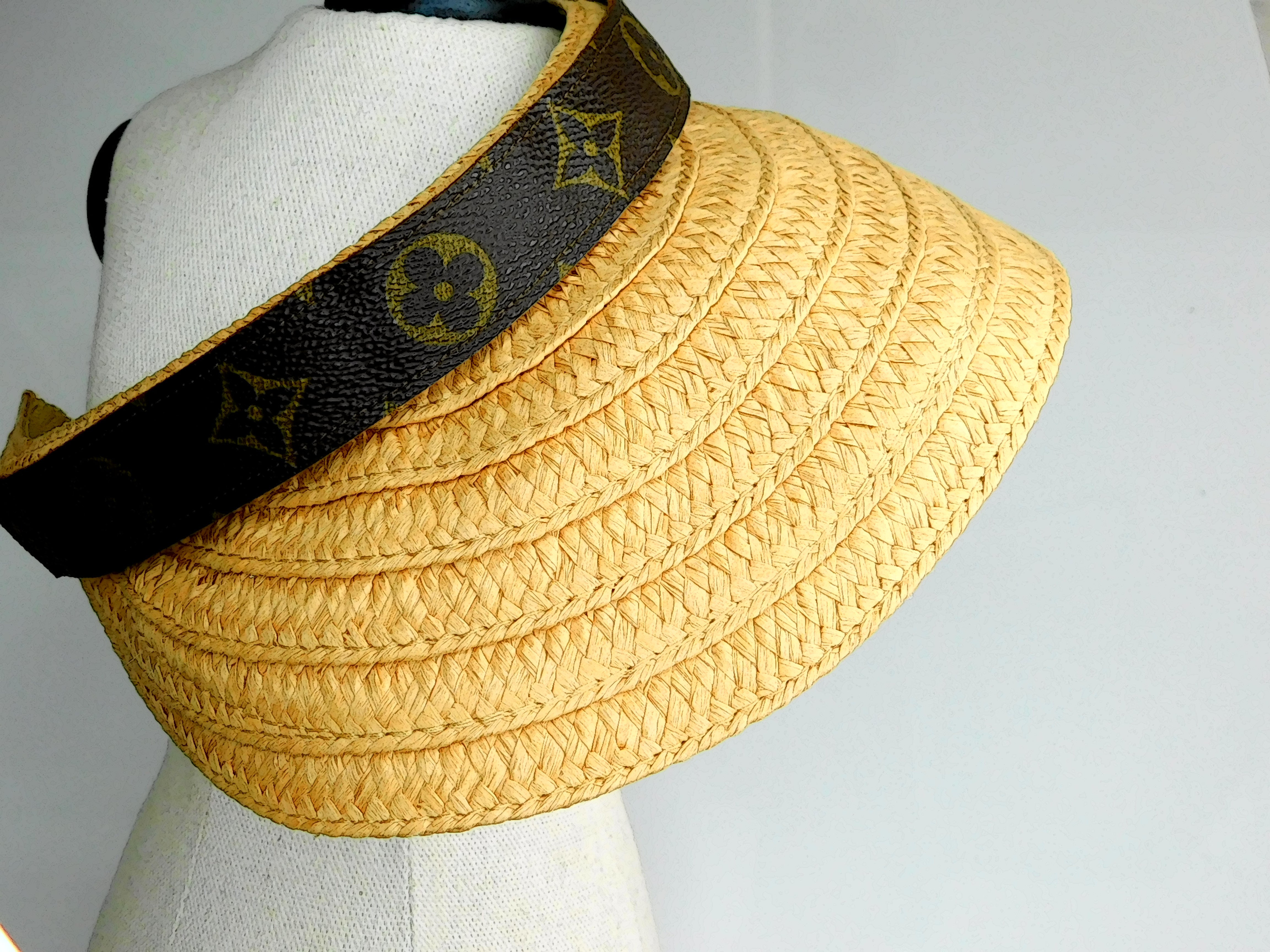 Sun Visor Hat with Louis Vuitton Ribbon – Stealing Underwear