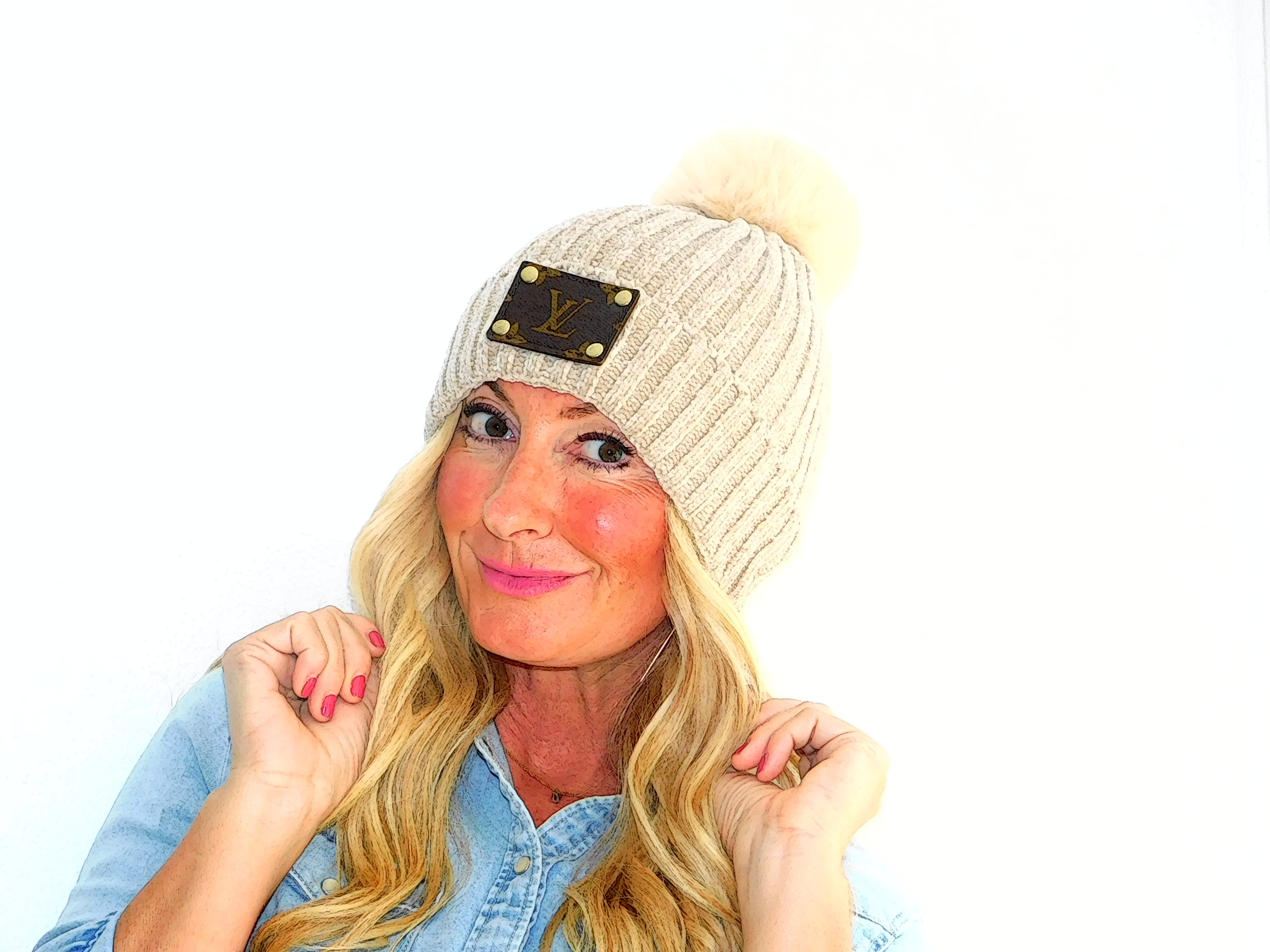 RESTOCKED! Cozy Beanies Large Patch LV *Multiple Colors*