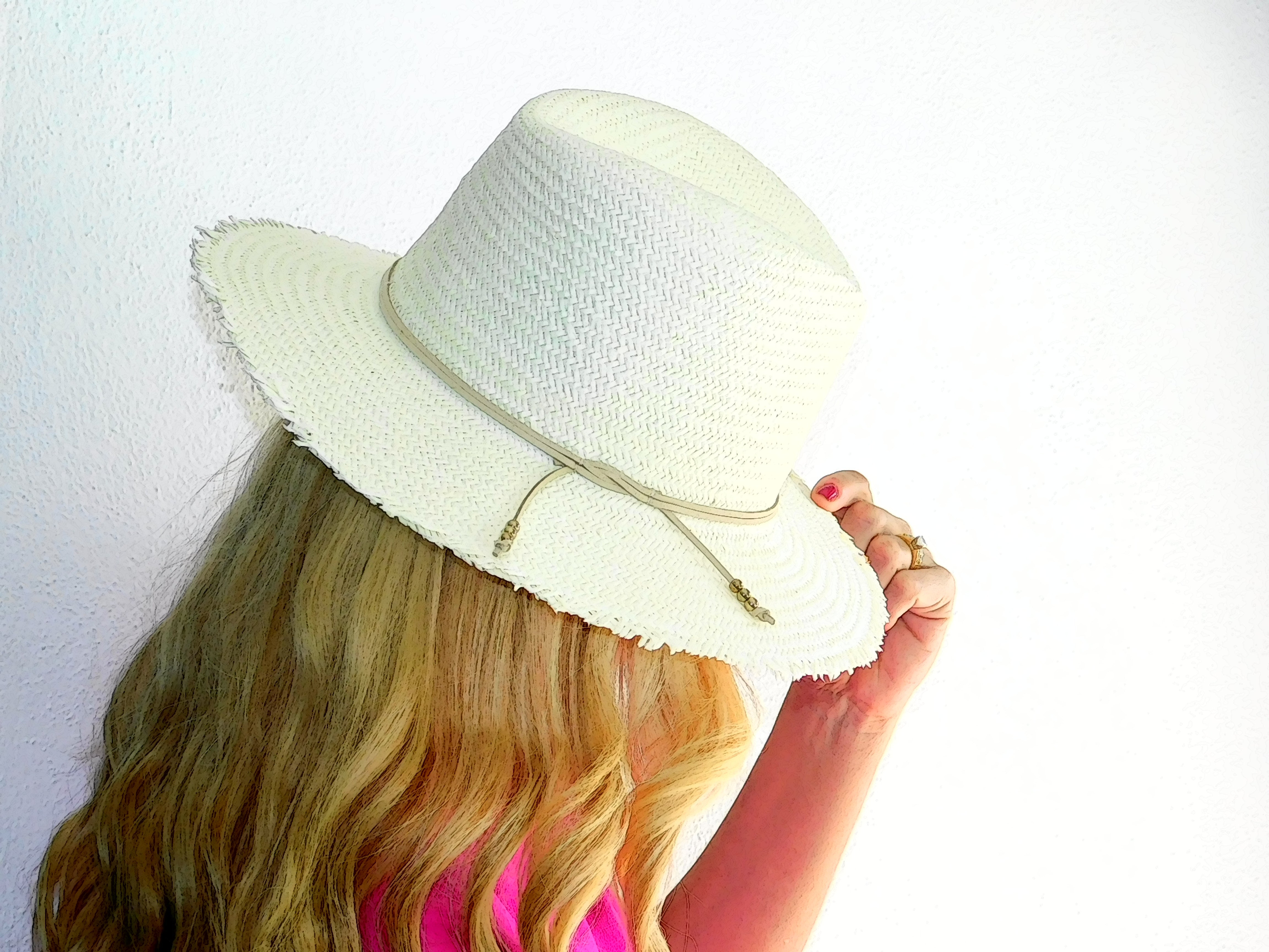 Packable Travel Hat with Fringe