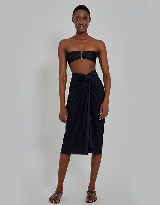 Lenny Niemeyer Knot Touch Sarong in Black -Wear Multiple Ways